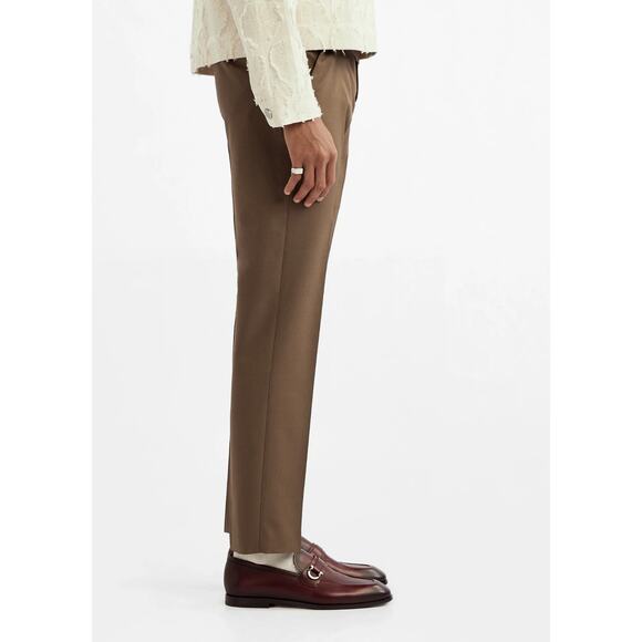 FERRAGAMO BURGUNDY LEATHER FLORIO GANCINI BIT LOGO LOAFERS 11.5 EE US 12.5 - Picture 2 of 10